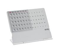 Indicateur de date pour bureau | En métal réutilisable et réglable pour la date et le mois | Calendriers Bureau Perpétuels Matériel scolaire - Pour décoration de chambre, bureau, maison, école Apar