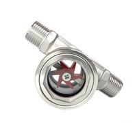 Indicateur de débit de canalisation à filetage extérieur en acier inoxydable 304 pour une utilisation dans des environnements propres (316L DN20)