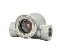Indicateur de débit de fenêtre avec observateur de surface | Vis intérieure 1/4 "-" 2 "BSPT en acier inoxydable 304(40mm)
