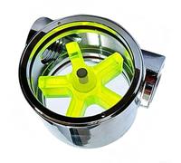 Indicateur de débit de moteur de broche refroidi à l'eau pour machines de gravure CNC avec turbine visuelle et boîtier chromé