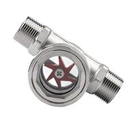 Indicateur de débit d'eau en acier inoxydable 304, DN15-DN50 pour la surveillance des canalisations industrielles, les applications alimentaires et nouvelles énergies (DN20)
