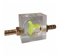 Indicateur de débit d'eau en acrylique transparent pour gravure CNC, débitmètre de refroidissement d'eau PC avec raccord en laiton, flotteur haute sensibilité pour l'observation de la broche