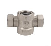 Indicateur de débit d'eau robuste en acier inoxydable 304 pour l'observation des canalisations avec vue claire de la turbine grise Dn10 Dn50 Tailles filetage interne pour eau, huile, gaz et médias