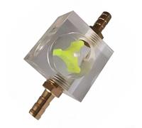 Indicateur de débit d'eau transparent pour machine à graver, débitmètre en acrylique avec boule flottante haute sensibilité pour refroidissement par eau PC (6 mm)