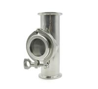 Indicateur de débit sanitaire dioptrique 1,5"-4", réfractomètre optique en acier inoxydable 304, diamètre extérieur 50,5-119 mm(Three way mirror,51MM X FERRULE 64_1 PCS)