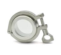 Indicateur de débit sanitaire dioptrique 1,5"-4", réfractomètre optique en acier inoxydable 304, diamètre extérieur 50,5-119 mm(Connector mirror,38MM X FERRULE 50.5_1 PCS)