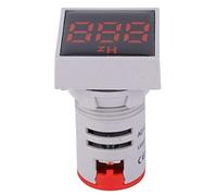 Indicateur de fréquence, Voyant AC100~380V 380~20 ~ 75Hz de Mesure de fréquence d'affichage LCD à Affichage carré numérique(Rouge)