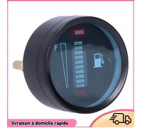 Indicateur de Jauge de Carburant LED 52mm Dia 12V pour Moto Automatique avec Affichage LED Bleu Universel pour Voiture Moto