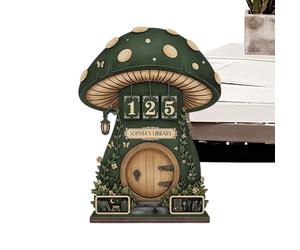 Indicateur De Lecture De Livres, Décoration D'étagère Avec Champignon Extravagant, Compteur D'objectifs De Lecture Annuelle Pour Les Amateurs De Livres, Ornement De Jalon De La Bibliothèque Pour Dans