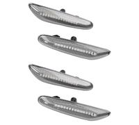 Indicateur De Miroir,Clignotants LatéRaux Feu de Position latéral Clignotant à LED for BMW Série E60 E61 E90 E91 E87 E81 E83 E84 E88 E92 E93 E82 E46 1 3 5(Dynamic Crystal)