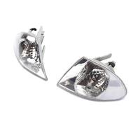 Indicateur De Miroir Dynamiques Clignotant Clignotant Pour BMW Série 3 Berline Pour E46, Boîtier Antibrouillard Sans Ampoule, Phare Avant, Lampe D'angle De Voiture(Crystal white-LR)