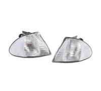 Indicateur De Miroir Dynamiques Clignotant Clignotant Pour BMW Série 3 Berline Pour E46, Boîtier Antibrouillard Sans Ampoule, Phare Avant, Lampe D'angle De Voiture(Patterned white-LR)
