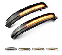 Indicateur de Miroir Dynamiques LED Clignotant pour N-iss-an Qashqai J11 Pathfinder R52 Terra Rogue X-Trail T32 Murano Z52 (Noir)