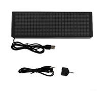 Indicateur de musique LED VU mètre avec LED, 12 modes d'affichage, contrôle vocal et ligne audio, lumière d'ambiance alimentée par USB et réveil (une commande vocale)