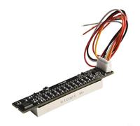 Indicateur de niveau audio LED VU mètre pour affichage du spectre de musique stéréo, visualiseur double canal 12 bits avec modes AGC, entrée CC 7-12 V, (B)