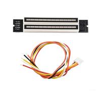 Indicateur de niveau audio LED VU mètre pour musique stéréo avec barre lumineuse réglable et entrée double canal pour systèmes 12 V 24 V (A)