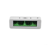 Indicateur de niveau audio OLED de 7,9 cm pour analyseur d'affichage de spectre, 8 modes d'affichage avec temps, température, humidité, plage complète VU mètre (vert)