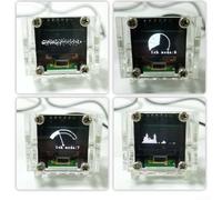 Indicateur de niveau audio pour module d'analyseur de spectre pour musique stéréo VU mètre Visualisation 8 modes d'affichage DC5 V double canal (avec boîte)