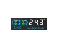 Indicateur de niveau batterie intelligent DC7-55V 4615N Li-ion Lipo Lithium-plomb-acide Testeur Module LCD Capacité Voltmètre(7-55V white)