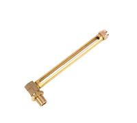 Indicateur de niveau de liquide en laiton à double fenêtre en forme de L - 12,5" 40 cm, compatible BSP 1/4" et 3/8", jauge de niveau d'huile durable(8CM*1/2 INCH)
