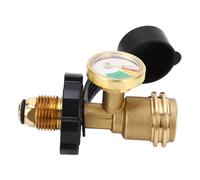 Indicateur de niveau de propane avec manomètre pour réservoirs de propane, conversion POL vers QCC1, connexion via adaptateur en cuivre fileté
