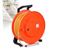 Indicateur de niveau d'eau avec enrouleur de câble,sonde en acier inoxydable pour la détection de la profondeur des eaux souterraines/puits,outil de mesure précis du niveau de liquide 20m(65.6ft)