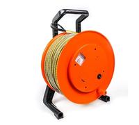 Indicateur de niveau d'eau portable, jauge de profondeur 30 m/50 m/100 m/200 m/300 m pour puits et forages, couleur beige, jauge précise avec avertisseur sonore et règle graduée en C pour projets hy