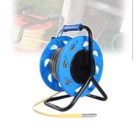 Indicateur de niveau d'eau rechargeable de 10 m - Jauge de niveau d'eau souterraine avec sonde à arc, ruban en acier, avertisseur sonore et lumière clignotante pour puits et batteries (B-300 m)