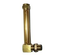 Indicateur de niveau d'huile en laiton G3/8 BSP - 8 cm, 10 cm, 20 cm, 30 cm, 40 cm - Jauge de niveau d'huile en forme de L à filetage mâle, 1 pièce(8cm)