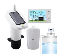 Indicateur de niveau - Indicateur de liquide avec écran de température | Transmetteur de capteur de niveau de liquide, écran de température LED, moniteur de capteur de jauge de profondeur à ultrasons