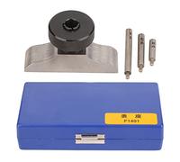 Indicateur de numérotation de profondeur Base de précision en acier inoxydable durcie support de profondeur du micromètre avec 3 tiges d'extension pour une mesure précise des (63 * 17 mm)