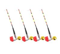 Indicateur de Pêche de Nuit 4pcs avec Alarme Sonore et Lumière LED, Compatible Leurre, Installation Facile, Clip on pour Canne à Pêche et Valves Flottantes, au Bord