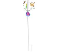 Indicateur de pluie solaire, indicateur de pluie Lumière solaire extérieure,Tube en verre papillon en méthate de pluie | Outil de mesure, décorations extérieures pour cour, pelouse, chemin, patio