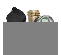 Indicateur de propane RV | Manomètre d'air à code couleur | Détecteur de fuite en laiton massif pour réservoirs de propane de 5 à 40 livres | Connexion QCC1 type 1 | Outil de couple fiable