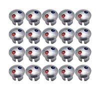 Indicateur de robinet chaud et froid | Étiquettes imperméables de robinet, boutons d'index de poignée de robinet, boutons de signes chauds et froids, accessoires de robinet pour salle de bain,