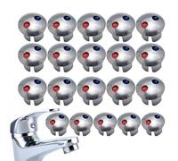 Indicateur de robinet chaud et froid | Pièce de rechange de robinets | Boutons de signes chauds et froids, étiquette d'eau chaude/froide pour cuisine