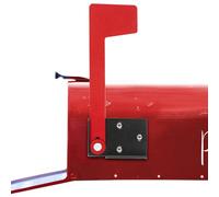 Indicateur De Signal De Boîte Aux Lettres L'épreuve De Rouille - Indicateur De Remplacement Des Métaux, Bras Rotatif 90 Degrés | Accessoire D'alerte Rouge D'ajustement, Poste Mural Mo