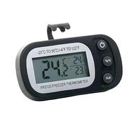 Indicateur de température du réfrigérateur, indicateur de température du congélateur, compteur numérique étanche pour congélateur, grand écran LCD, support et