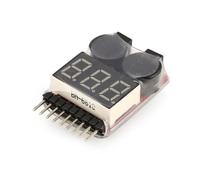Indicateur De Tension De Batterie Pour 1s/2s/3s/4s/5s/6s/7s/8s, Alarme De Basse Tension, Lipo, Testeur, Prix De Gros Pour 3.7v 7.4v 11.1v