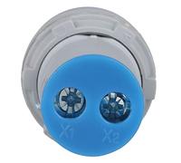 Indicateur de Tension, Indicateur de Tension Numérique, Voyant de Signalisation de Voltmètre à LED Affichage Numérique Indicateur de Mètre de Tension CC Lampe Ronde, Testeurs de (Bleu)
