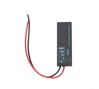 Indicateur de tension LED 7-55 V pour véhicules électriques, unités de stockage d'énergie et centrales électriques portables avec affichage réglable et économie de mémoire (blanc (DC7-55 V))