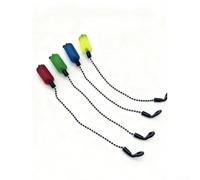 Indicateur de touche de pêche avec chaîne souple et acrylique revêtu par pulvérisation, pas de signal lumineux, poids de 36 g pour une utilisation stable, ouverture de 5 mm pour la connexion du bas de
