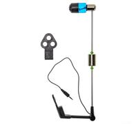 Indicateur de touche pour pêche à la carpe avec fil d'acier solide et design veilleuse pour une utilisation optimale (bleu)