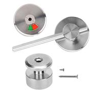 Indicateur de Verrouillage de Porte, Toilettes, Salle de Bains, Loquet chromé, Indiquant L'occupation, Loquet de Séparation de confidentialité DeadBolt pour WC, Indicateur de