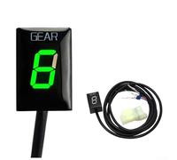 Indicateur de vitesse numérique pour moto Honda - 1 à 6 vitesses avec affichage neutre, instrument LED ABS, rouge/bleu/vert/orange/blanc pour montage (vert)