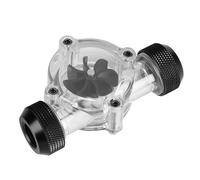 Indicateur D'Eau G1/4, 8 Turbines, Conception de Noire pour Tubes de Refroidissement PC, Matériau pour Système de Refroidissement par Eau à Monter Soi-même (Interface noire)