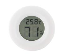 Indicateur d'Humidité et Température pour Reptile Grand Écran LCD Confort et Changement de Température Switch Blanc