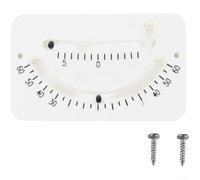 Indicateur d'inclinaison à double tube blanc avec boule en acier inoxydable pour voiliers et camping-cars avec plage de -45 à + 45 degrés et échelle de résolution fine pour une mesure précise de