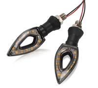 Indicateur Direction Clignotants De Moto Clignotants Lumières En Forme De Cœur Indicateur Ambre Clignotant Lampe Universelle Clignotants Latéraux De Moto Accessoire(Black)