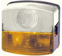 Indicateur HELLA Droit O/S Halogène C5W P21W 12V 24V Jaune (2BE 003 182-101)